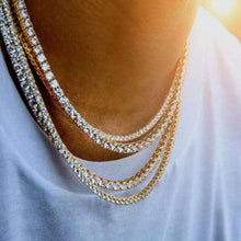 Load image into Gallery viewer, Glam Gold Iced Out Tennis Chains