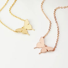 Load image into Gallery viewer, Glam Gold  New Lovely Gold Silver Plated Butterfly Necklace