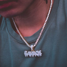 Load image into Gallery viewer, Glam Gold Savage Letter Necklace