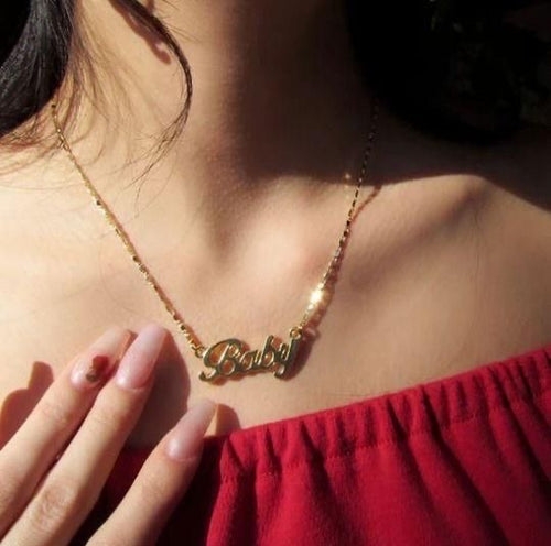Glam Gold Dainty Cute BABY Iecklace