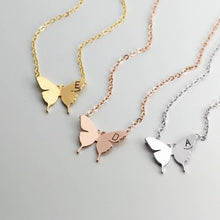 Load image into Gallery viewer, Glam Gold  New Lovely Gold Silver Plated Butterfly Necklace
