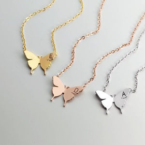 Glam Gold  New Lovely Gold Silver Plated Butterfly Necklace