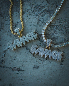 Glam Gold Savage Letter Necklace