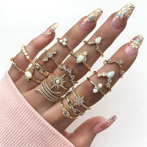 Glam Gold signature ring sets