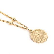 Load image into Gallery viewer, Glam Gold Twelve Horoscope Clavicle Chain Twelve Constellations Coin Necklace