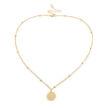 Load image into Gallery viewer, Glam Gold Twelve Horoscope Clavicle Chain Twelve Constellations Coin Necklace