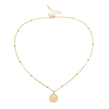 Load image into Gallery viewer, Glam Gold Twelve Horoscope Clavicle Chain Twelve Constellations Coin Necklace