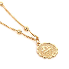 Load image into Gallery viewer, Glam Gold Twelve Horoscope Clavicle Chain Twelve Constellations Coin Necklace
