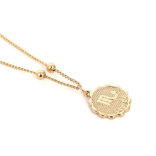 Load image into Gallery viewer, Glam Gold Twelve Horoscope Clavicle Chain Twelve Constellations Coin Necklace