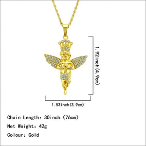 Glam Gold Little Angel Necklaces
