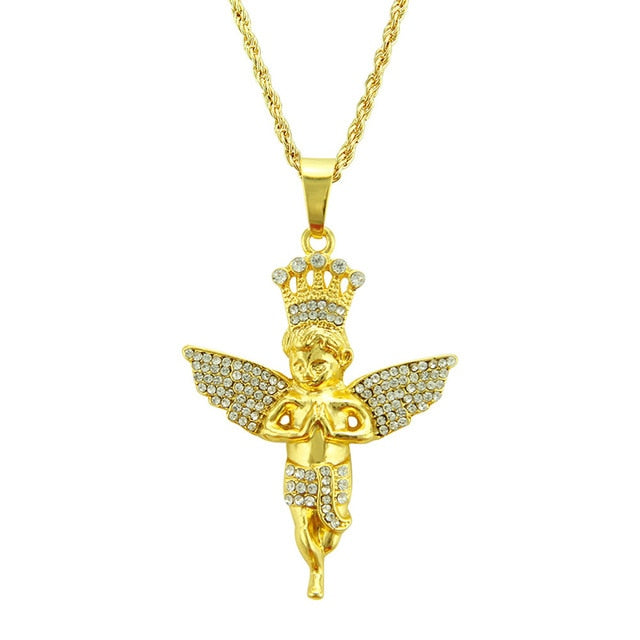 Glam Gold Little Angel Necklaces