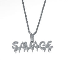 Load image into Gallery viewer, Glam Gold Savage Letter Necklace