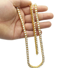 Load image into Gallery viewer, Glam Gold Necklace Iced