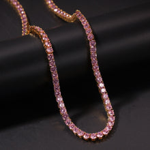 Load image into Gallery viewer, Glam Gold New 4mm Pink Ankh Cross Pendant