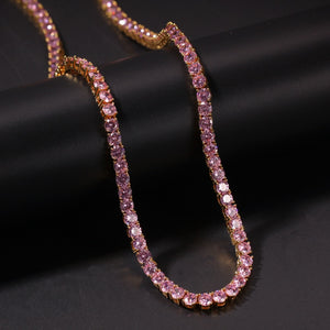 Glam Gold New 4mm Pink Ankh Cross Pendant