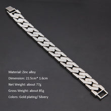 Load image into Gallery viewer, Glam Gold Sand Blast Bracelet Bangle Cuban Chain Link