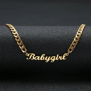 Glam Gold Cuban Chain Customized Necklaces