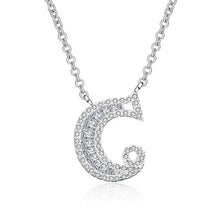 Load image into Gallery viewer, Glam Gold Fashion 2019 new shiny cubic zirconia Crystal stone 26 letters Alphabet pendant necklace