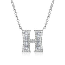 Load image into Gallery viewer, Glam Gold Fashion 2019 new shiny cubic zirconia Crystal stone 26 letters Alphabet pendant necklace