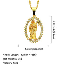 Load image into Gallery viewer, Glam Gold New Design Personalized Grim Reaper Pendant Necklaces 2019