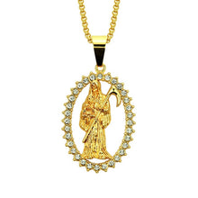 Load image into Gallery viewer, Glam Gold New Design Personalized Grim Reaper Pendant Necklaces 2019