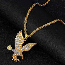 Load image into Gallery viewer, Glam Gold Animal Eagle Pendant Necklace