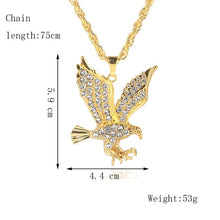 Load image into Gallery viewer, Glam Gold Animal Eagle Pendant Necklace