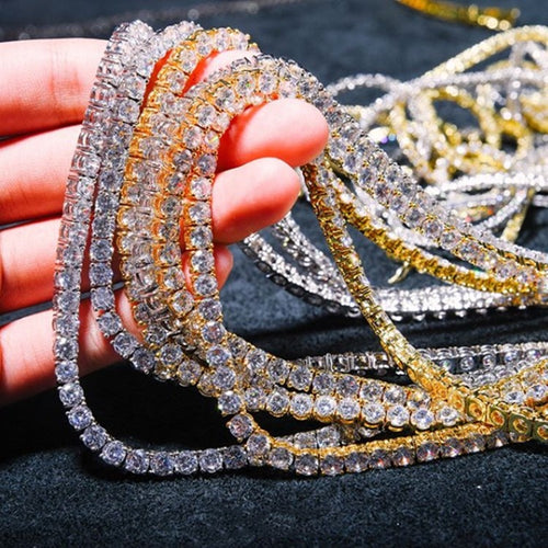 Glam Rhinestone Tennis Chain