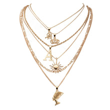 Load image into Gallery viewer, Glam Gold Elephant Crown Necklace