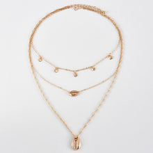 Load image into Gallery viewer, Glam Gold Women Classic Shell Pendant Necklaces