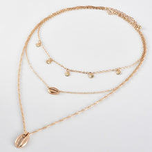Load image into Gallery viewer, Glam Gold Women Classic Shell Pendant Necklaces