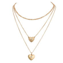 Load image into Gallery viewer, Glam Gold Women Classic Heart Necklace