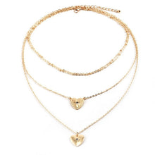 Load image into Gallery viewer, Glam Gold Women Classic Heart Necklace