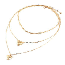 Load image into Gallery viewer, Glam Gold Women Classic Heart Necklace