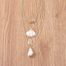Load image into Gallery viewer, Glam Gold Female Shell Conch Chain Pendant Necklaces