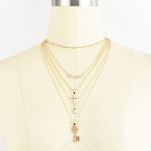 Load image into Gallery viewer, Glam Gold Bohemian Multilayer Necklace
