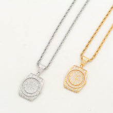 Load image into Gallery viewer, Glam Gold Fashion Watch Shape Pendant Long Chain Necklaces