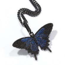 Load image into Gallery viewer, Glam Gold Diamond Butterfly Charms Pendant Zirconia Luxury Necklace