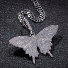 Load image into Gallery viewer, Glam Gold Diamond Butterfly Charms Pendant Zirconia Luxury Necklace