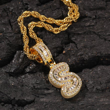 Load image into Gallery viewer, Glam Gold Custom Small Baguette Letter