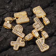 Load image into Gallery viewer, Glam Gold Custom Small Baguette Letter