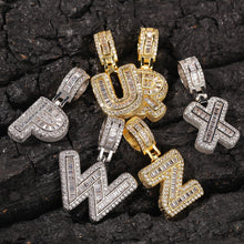 Load image into Gallery viewer, Glam Gold Custom Small Baguette Letter