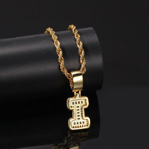 Glam Gold Custom Small Baguette Letter