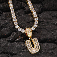 Load image into Gallery viewer, Glam Gold Custom Small Baguette Letter