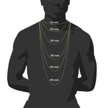 Load image into Gallery viewer, Glam Gold 12mm Miami Prong Set Cuban Chains Necklace