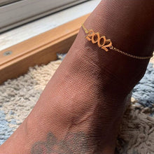 Load image into Gallery viewer, Glam Gold Fashion 1990-2019 Birth Year Ankle Leg Bracelet