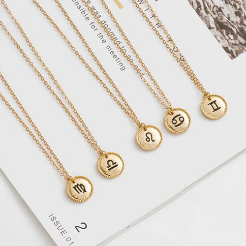 Glam Gold horoscope necklaces