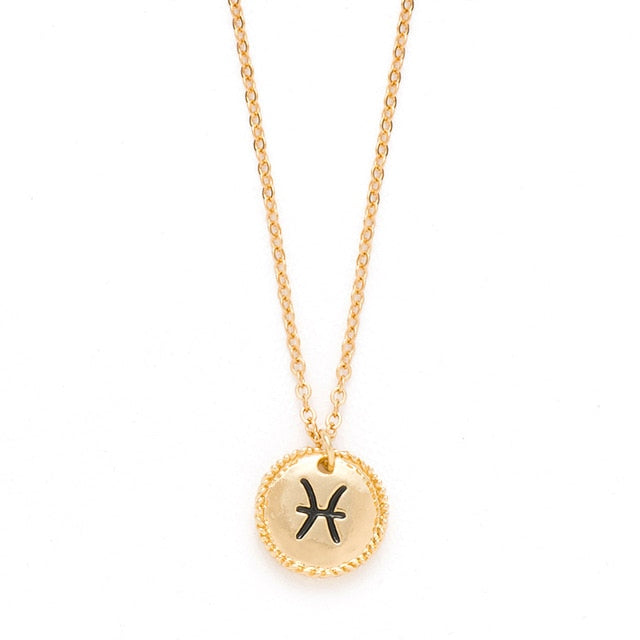 Glam Gold horoscope necklaces