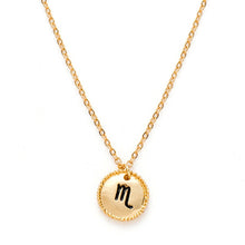 Load image into Gallery viewer, Glam Gold horoscope necklaces