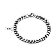 Load image into Gallery viewer, Glam Gold 3 TO 11MM MENS MIAMI CUBAN LINK BRACELET IN STAINLESS STEEL